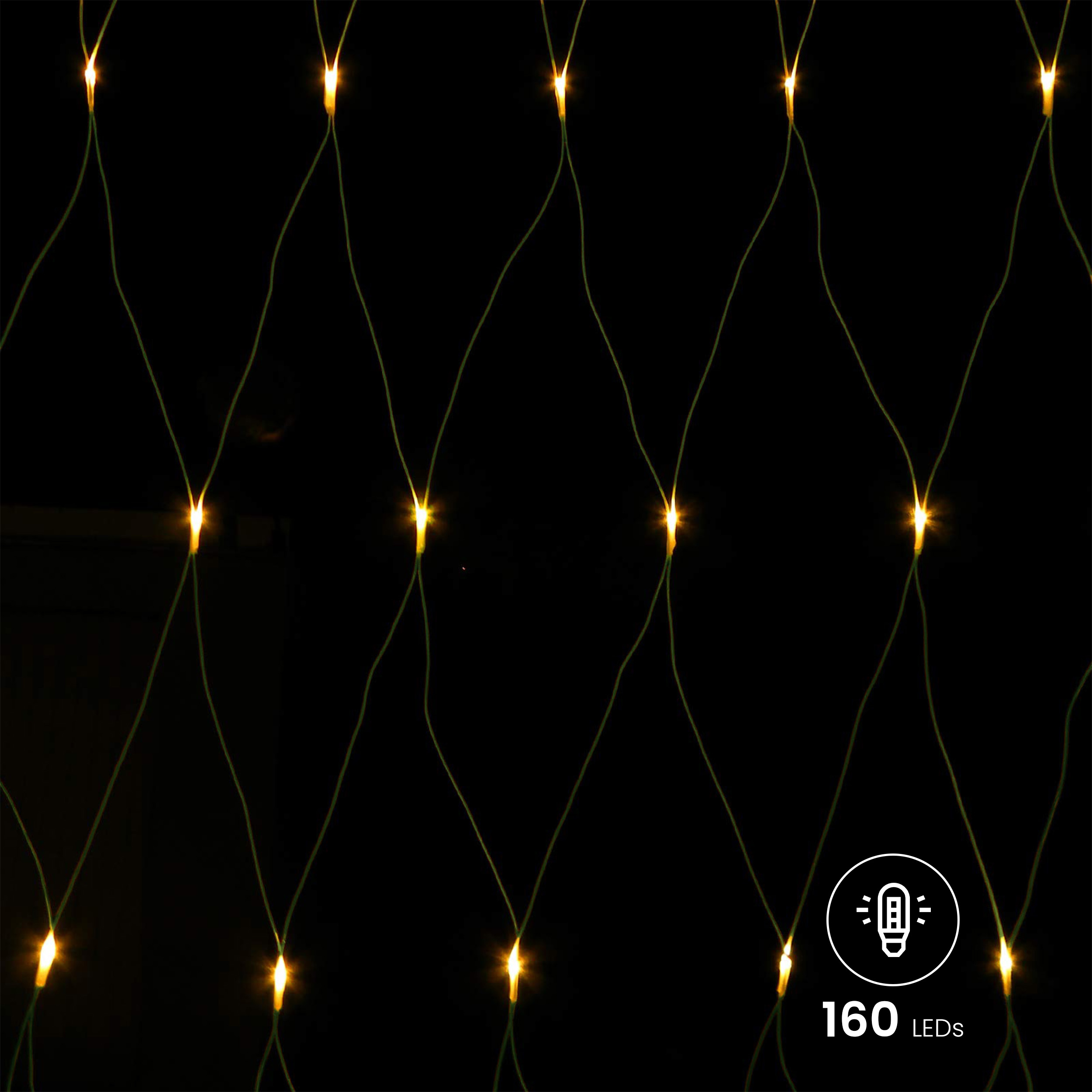 1-1qhyxLzcyjJLUh LED-Lichternetz mit Kabel LED Dekoration Beleuchtung Lichterkette