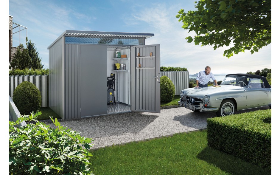 A1-D_quarzgrau Biohort Gerätehaus AvantGarde