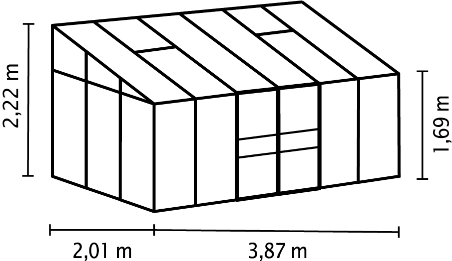 SK_GWH_Osiris_7800_40002183_40002184_40002376_40002174_40002175_40002379_40002516_40002517_40002518 Gewächshaus Osiris / Ida 7800 HKP6mm B 2,01 x T 3,87 x H 2,21 m