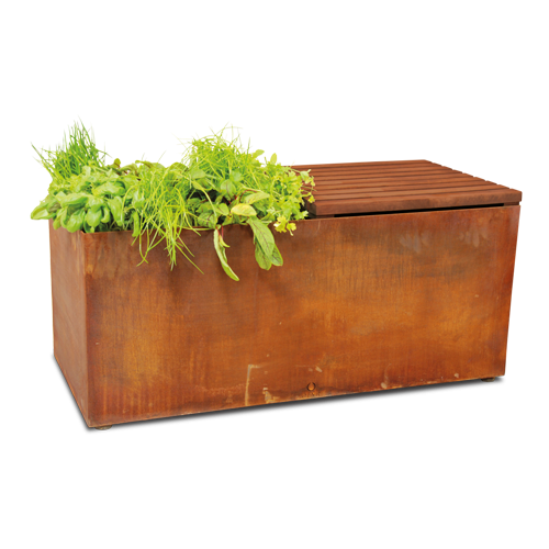 OFYR Herb Garden Bench Corten