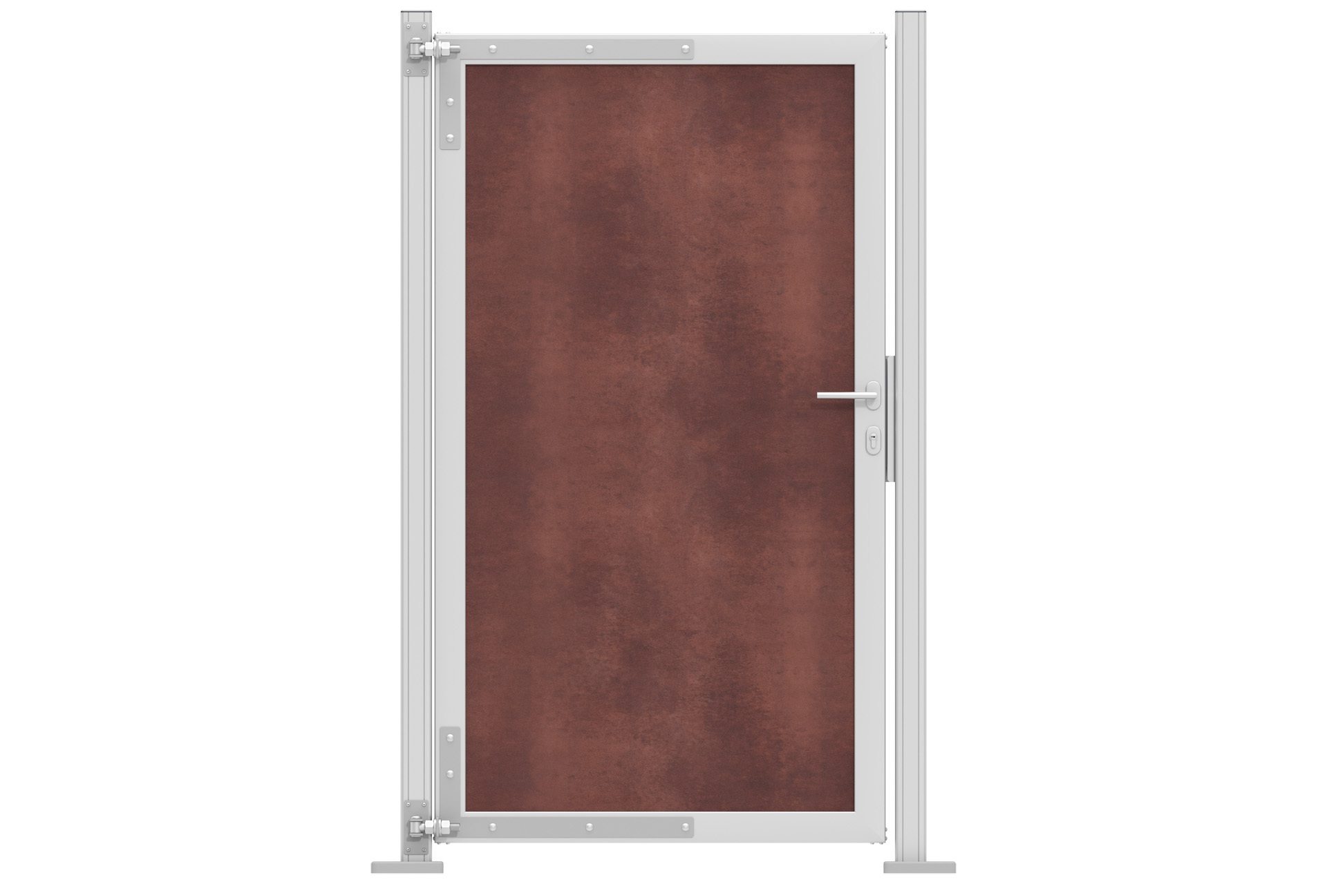 Torrahmen-silber-2 Sichtschutz EASY-BOARDS Türrahmen 100x180 cm silber