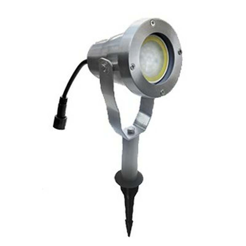 Easy Connect LED Strahler ALU Gebürstet - 4W - IP 67 (IP 67 warmweiß) 65170