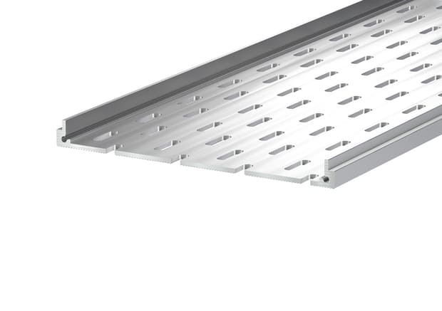 Aluminium Unterrinne Base für Rinne Pro 150x20 mm Länge 1950 mm