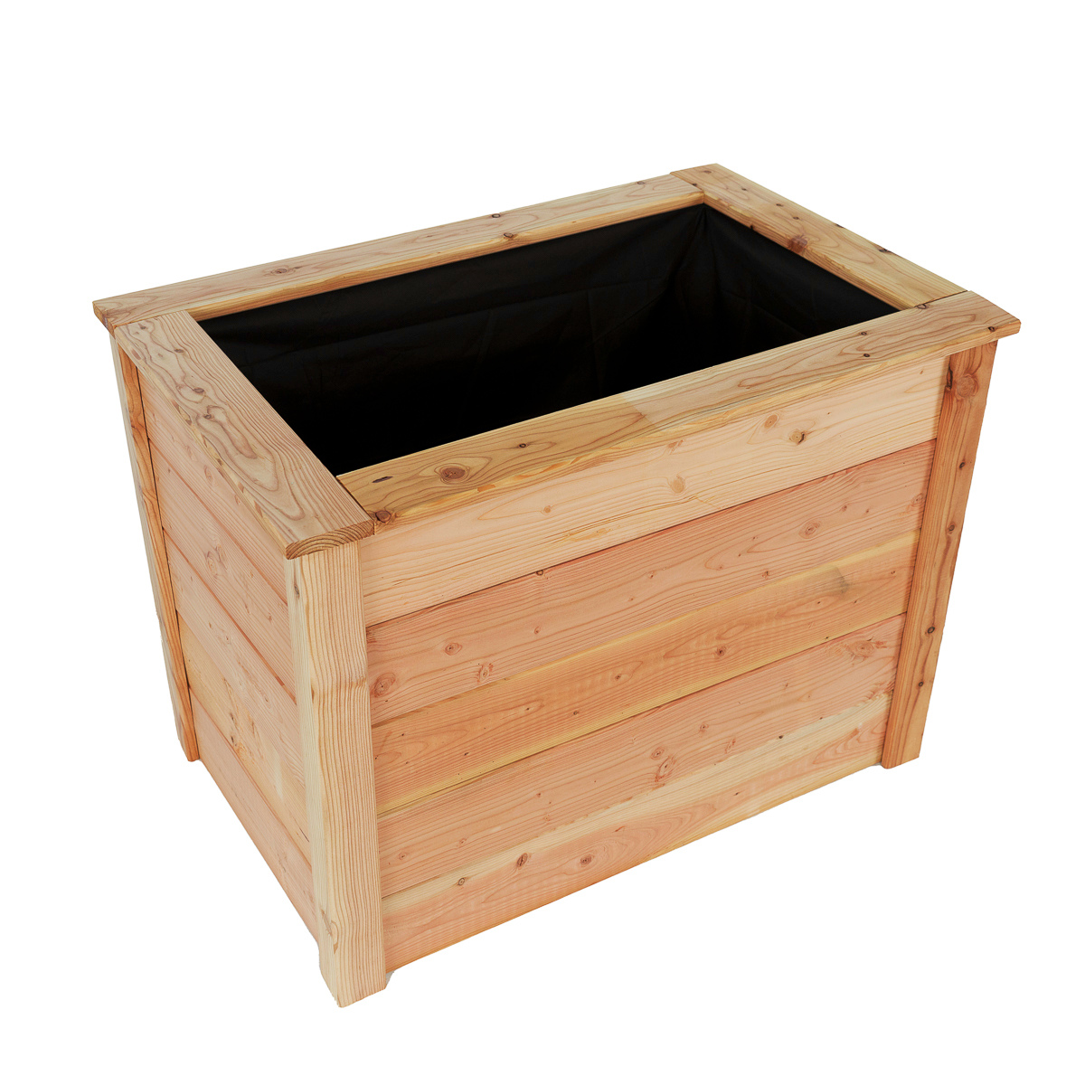 2-1 73 cm hohes Lärchenholz Hochbeet Kräuter Pflanzenbeet aus Lärchenholz