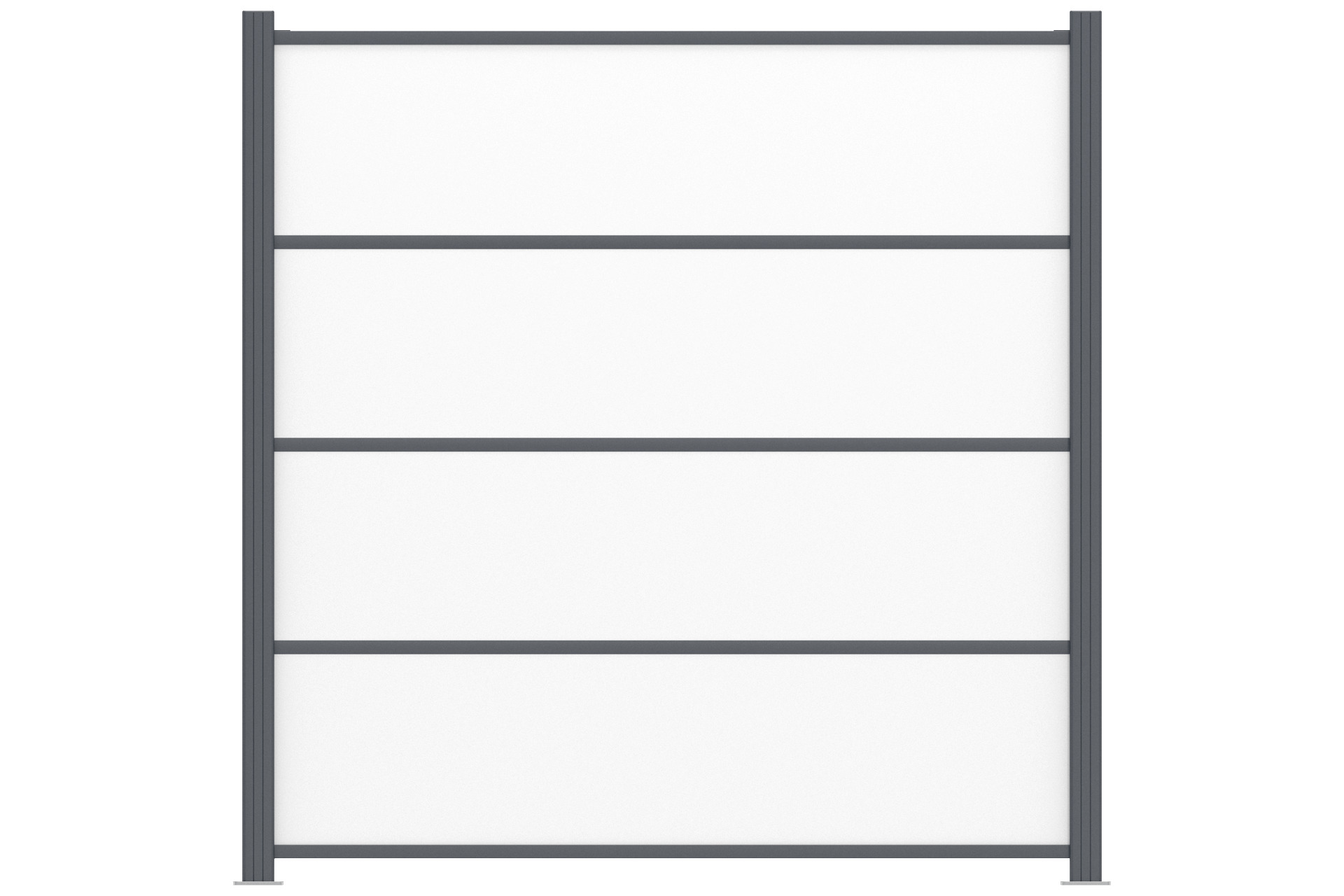 H-Verbindungsleiste-anthrazit_ Sichtschutz EASY-BOARDS H-Verbindungsleiste 3er-Set anthrazit