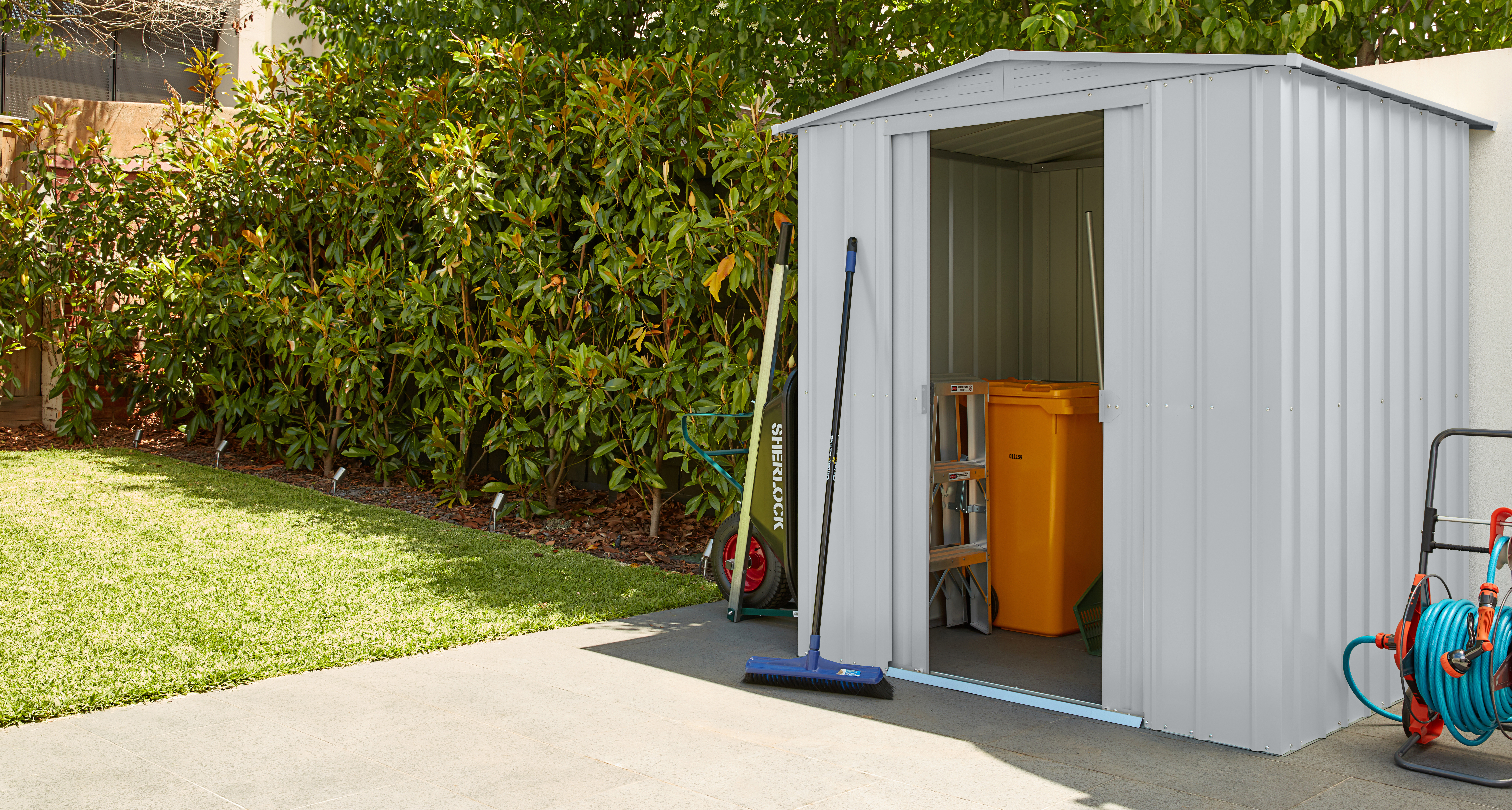 Gerätehaus Gartenmanager "Dream" 65, silber metallic