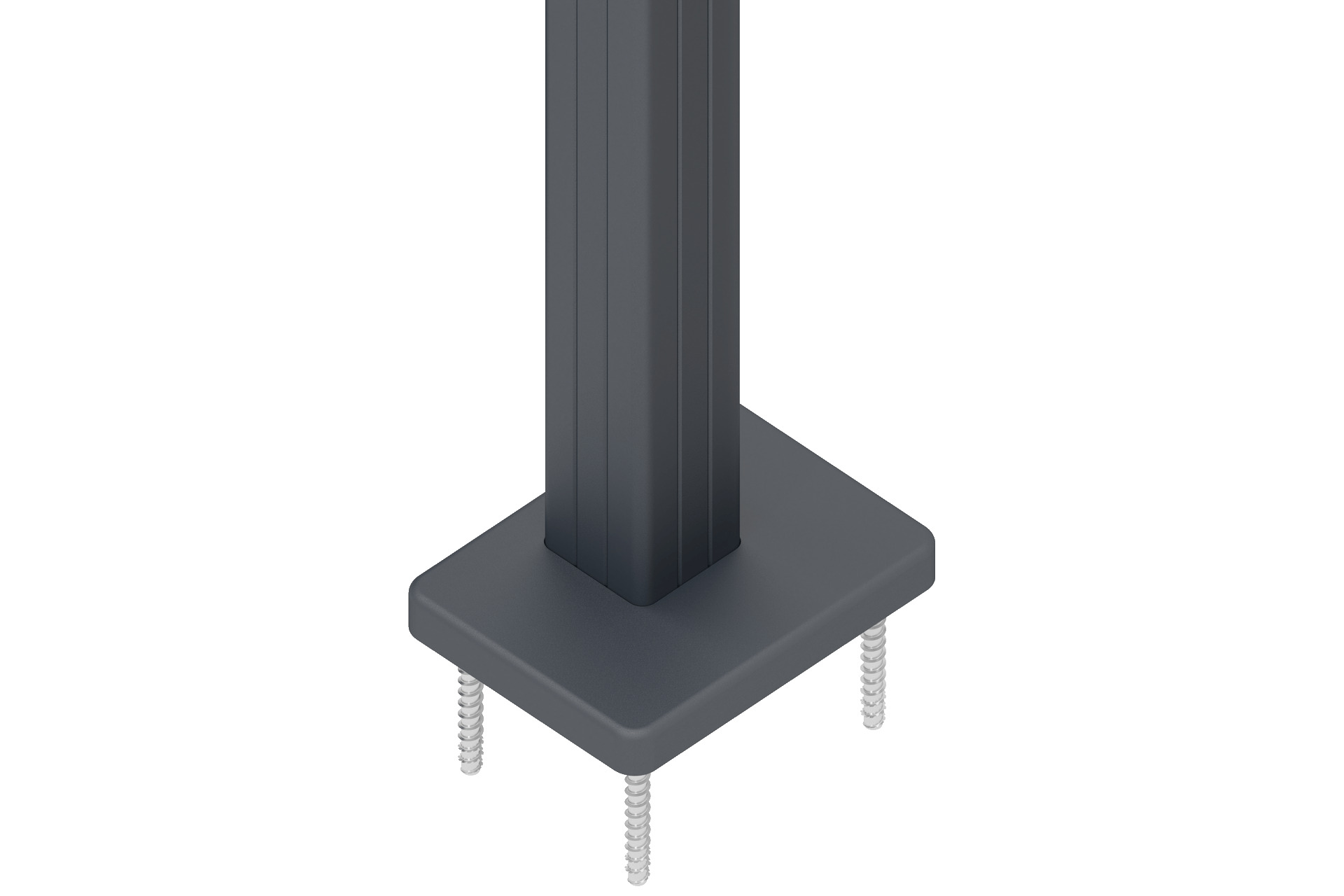Pfostenträger-Abdeckung 15x20x2 cm für Alu-Tor-Pfosten 2er-Set anthrazit