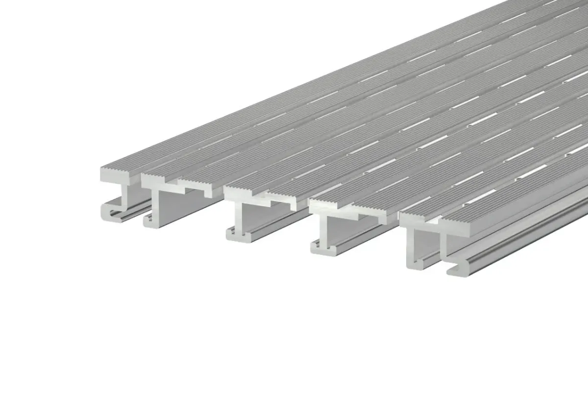 Aluminium Entwässerungsrinne Pro 150x20 mm Länge 1950 mm Belüftungsrinne