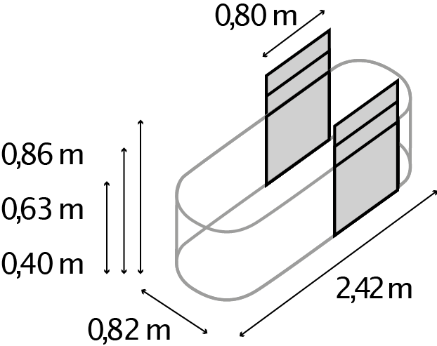 Erweiterung Stretched 401, granit