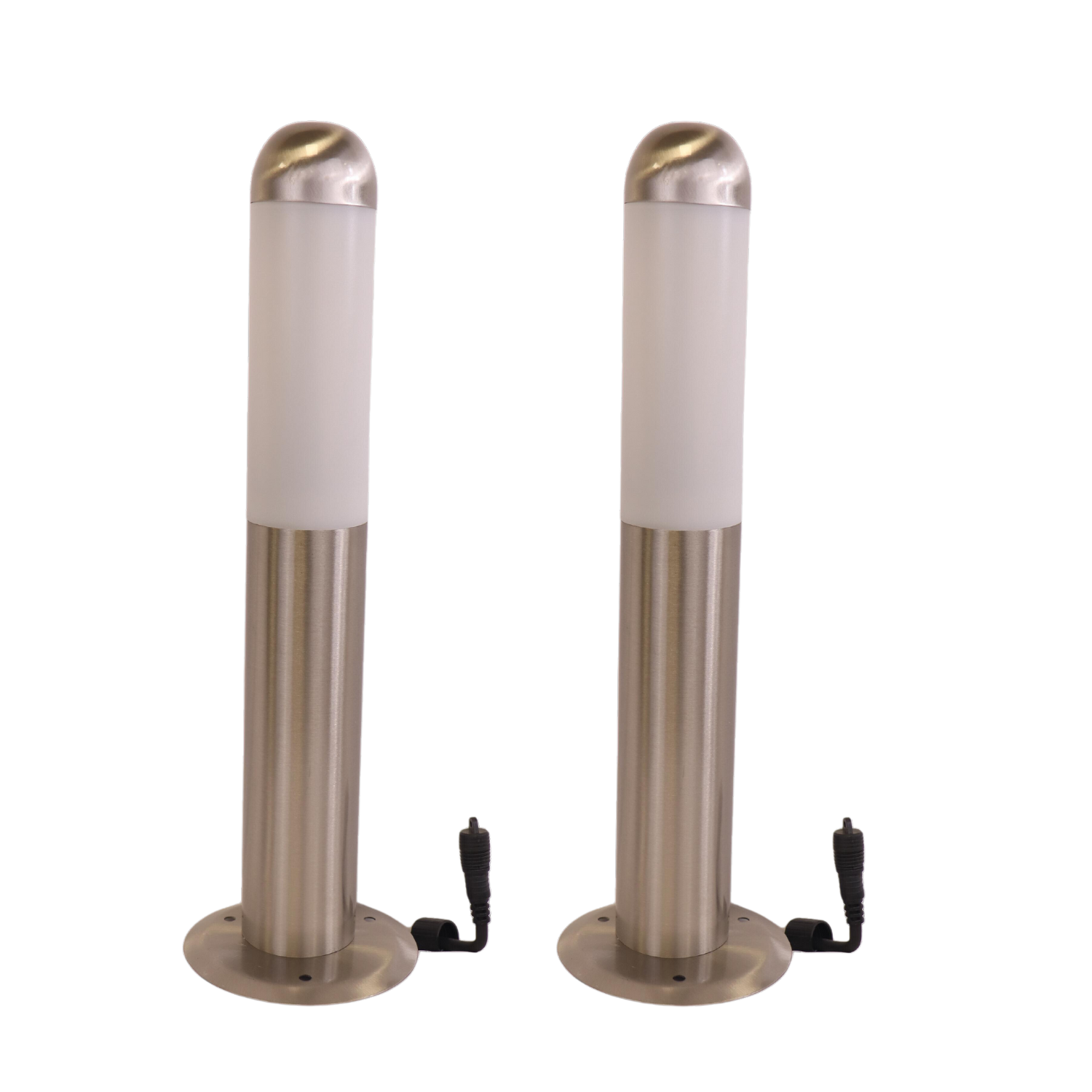 Easy Connect 65062 Edelstahl Wegbeleuchtung Höhe 45 cm 2-er Set Gartenleuchten Beleuchtung