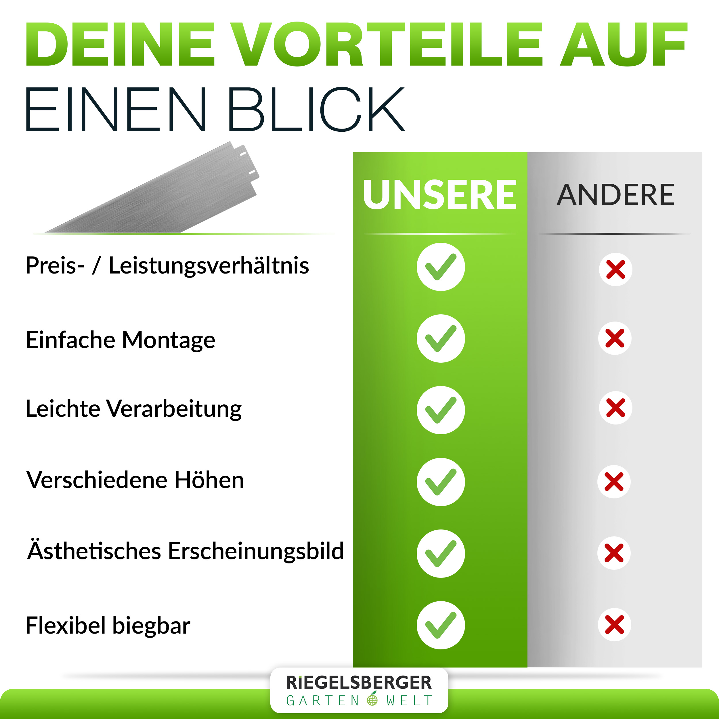 6Z0DL83tMCEE9W Rasenkante Beetumrandung Beeteinfassung Rasenbleche Metall
