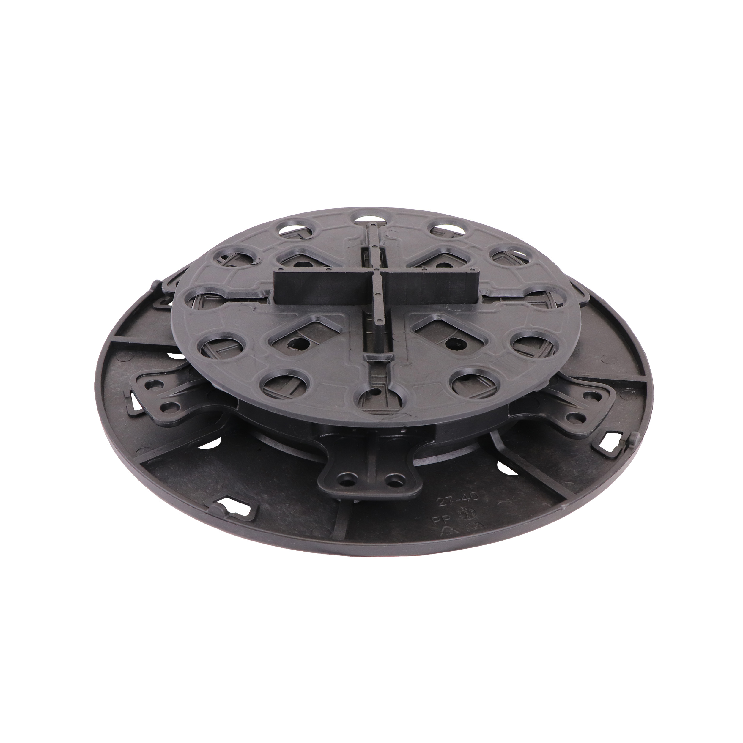 Plattenlager Pro 27–40 mm höhenverstellbar inkl. Trittschutz-Pad 2 mm (96 Stück)