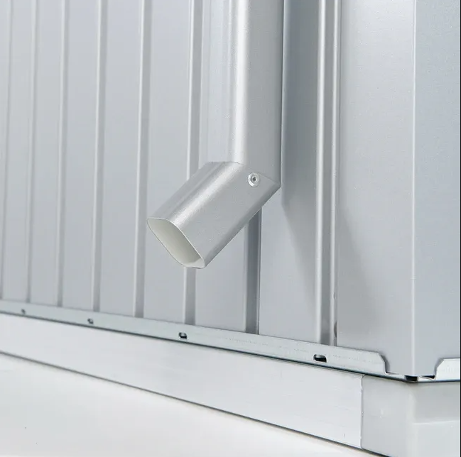 Biohort Regenfallrohr-Set zu Panorama (silber-metallic, 2 Stk.)