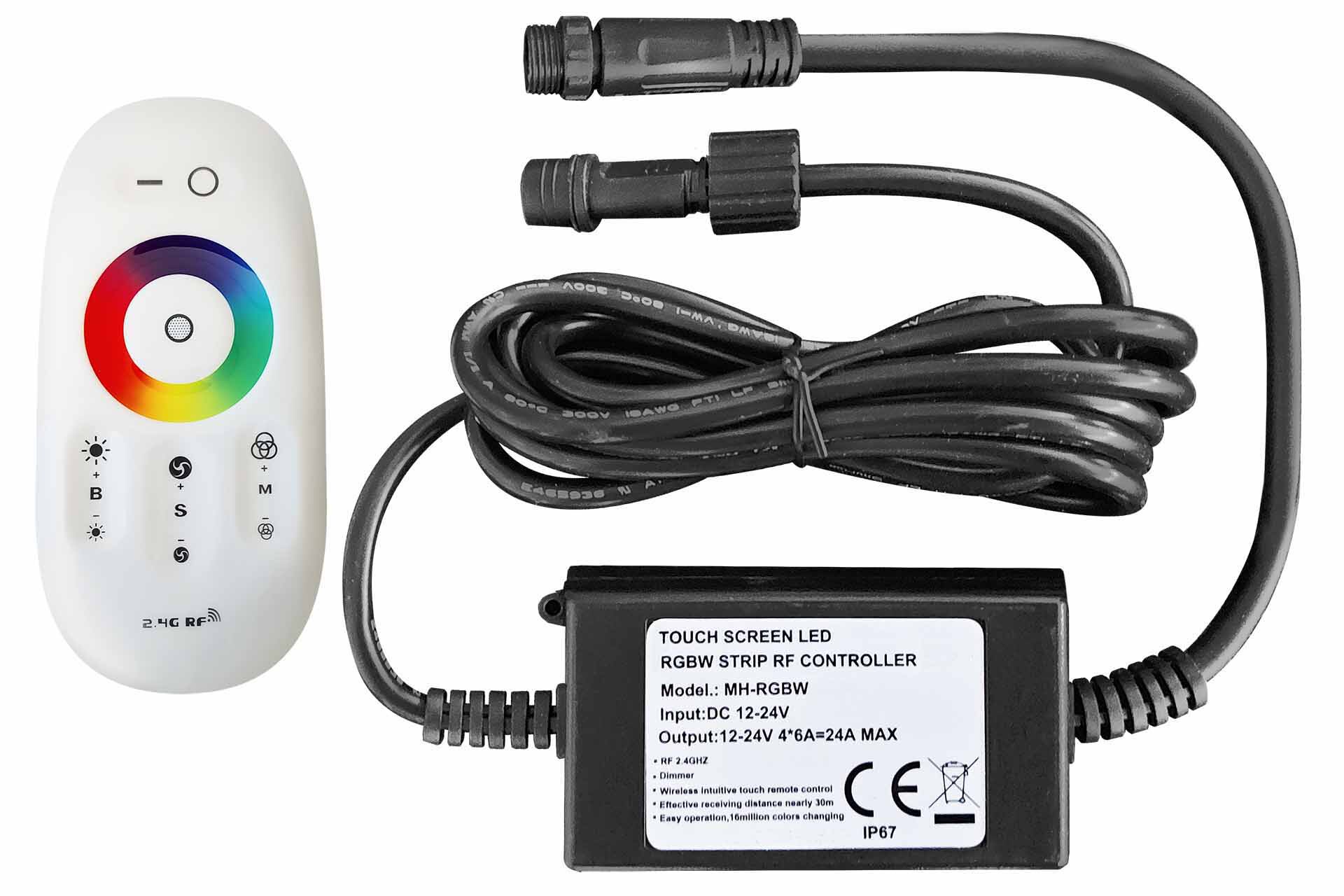 LED-Color LED-Color Maker mit Fernbedienung für LED-Leiste für Alu-Pfosten 70x70 mm