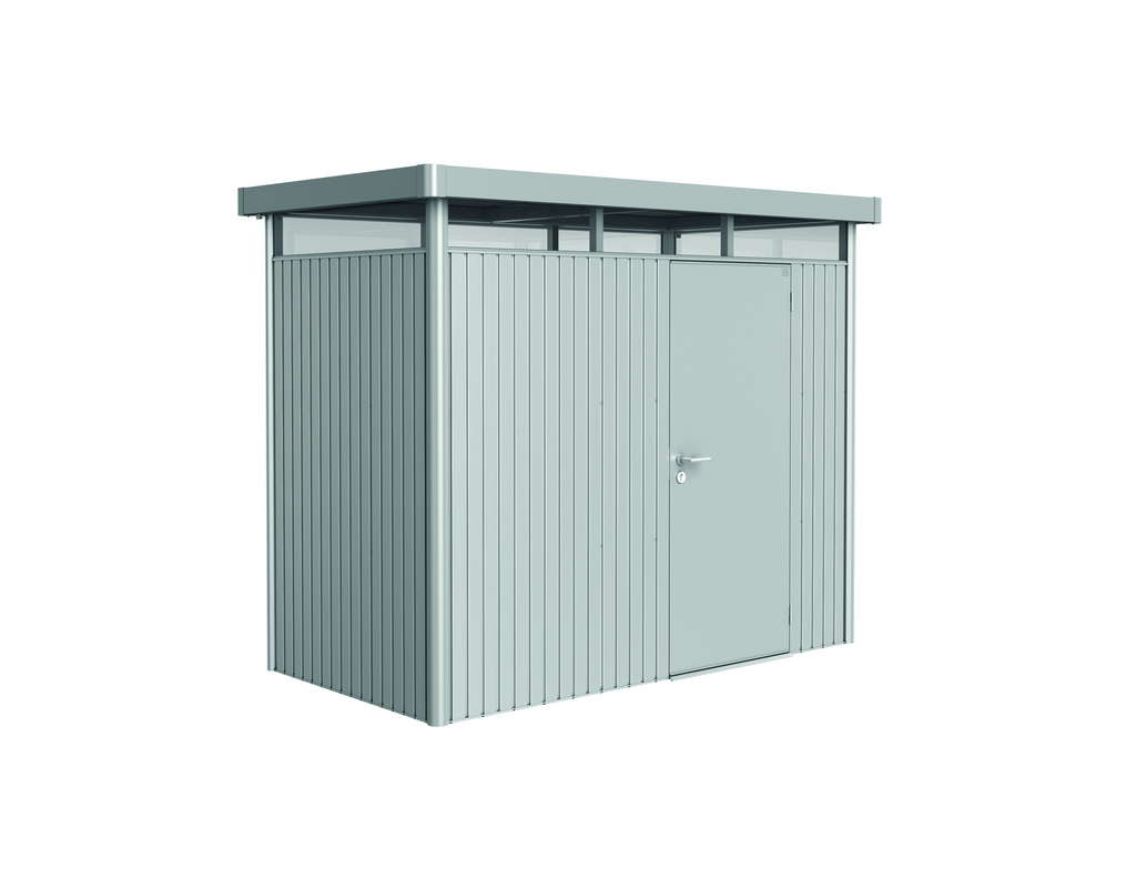 Biohort Gerätehaus HighLine Gr. H1 (silber-metallic, Standardtür)