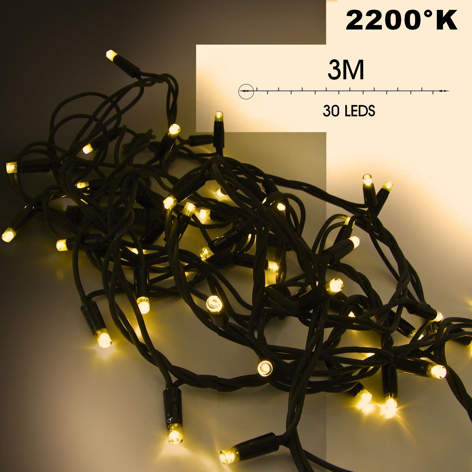 PRO CONNECT LED Lichterkette warmweiß – IP44 für innen & außen