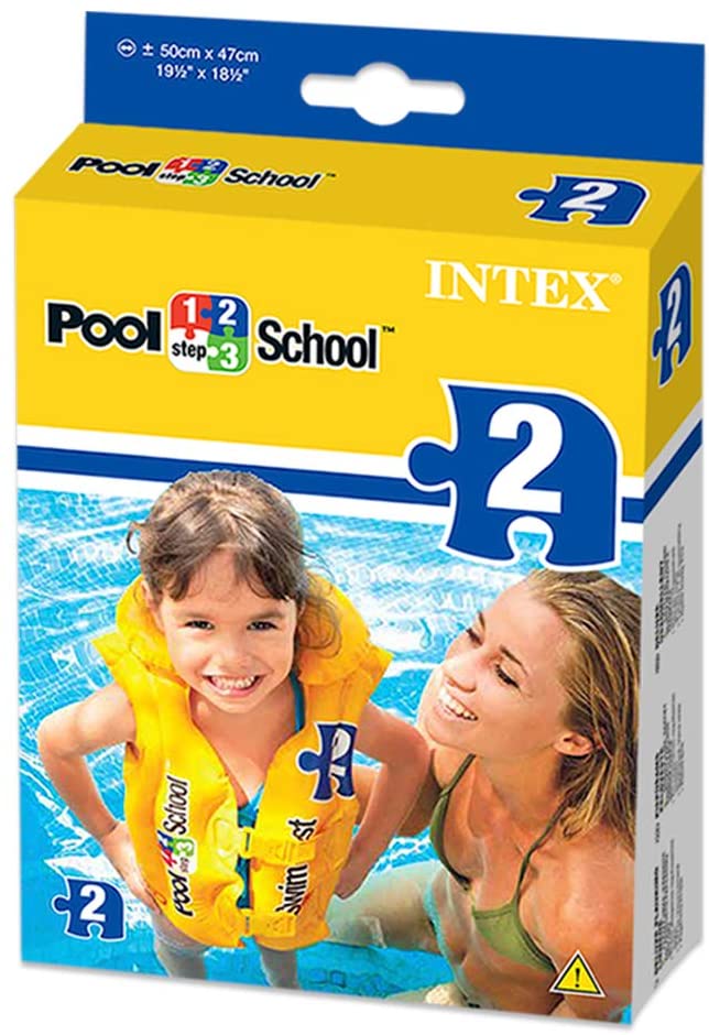 Intex Schwimmhilfe - Deluxe Schwimmweste - Pool School Step 2 - Für 3-6 Jahre