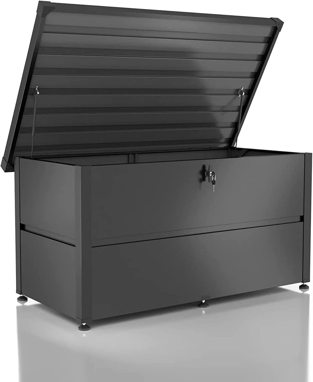 HauptfotoCCzs4NAhI1Edp Gartenbox aus Metall Kissenbox Wetterfest Gartenkiste Aufbewahrungsbox