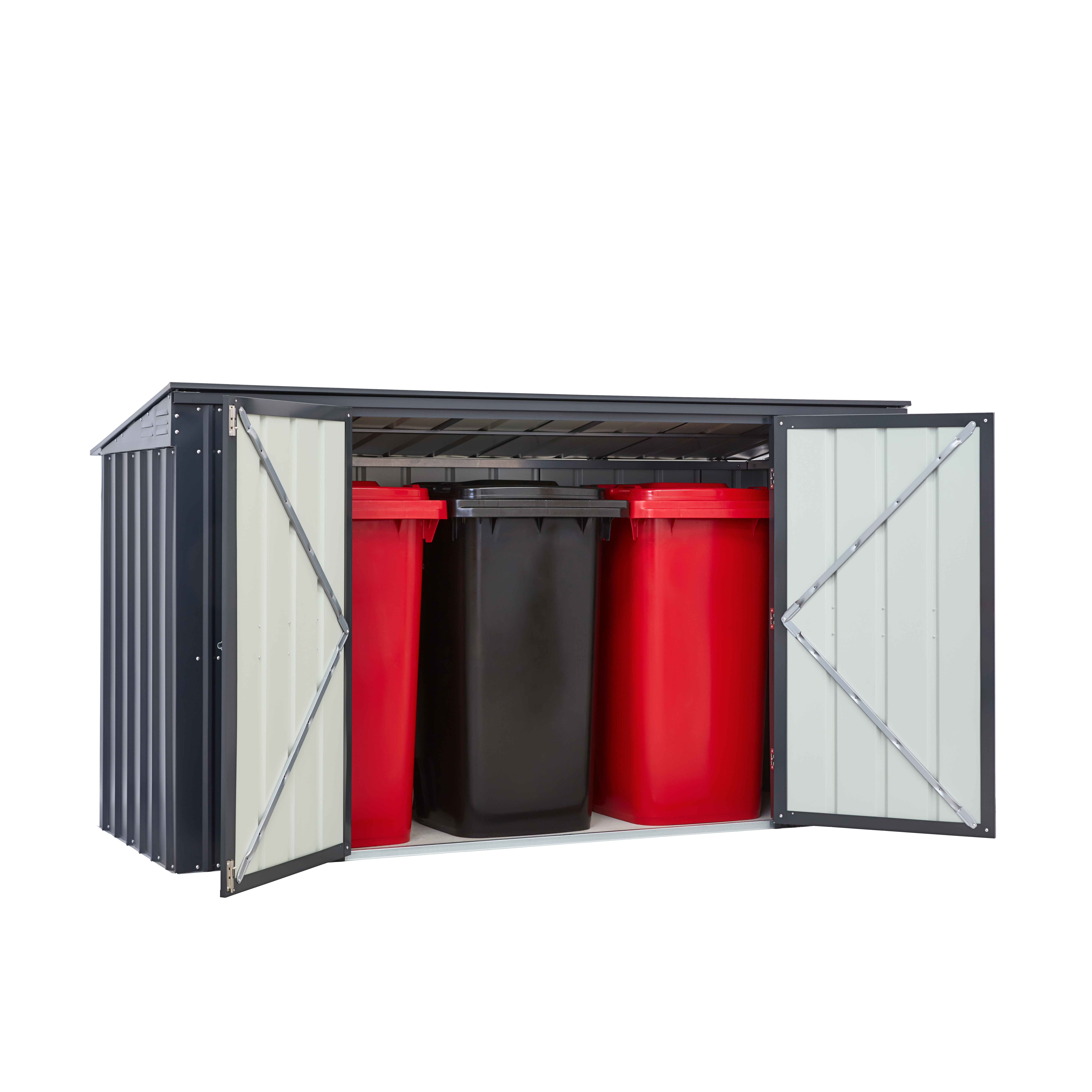 MGH_TonnenDepot_Easy_73_anthrazit_40003254_FS_10 Mülltonnenbox Tonnen-Depot „Easy“ 7x3 - 3bins