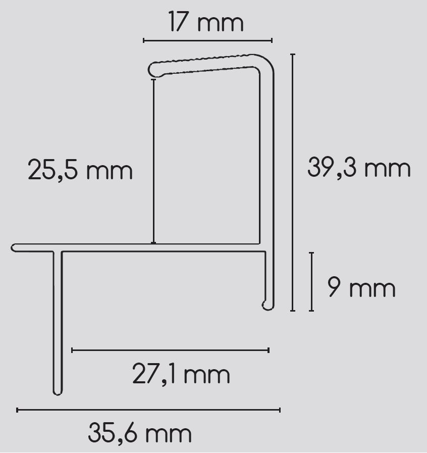 K_R_Abschlussprofil-Anwendung_25-26_NEU_2022 ALU-Abschlussprofil silbergrau für Dielen 25-26 mm 190 cm lang Abschlussschiene