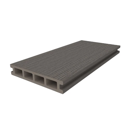 WPC Terrassendiele 25x140 mm Hohlprofil ummantelt Silver Gray 400 cm