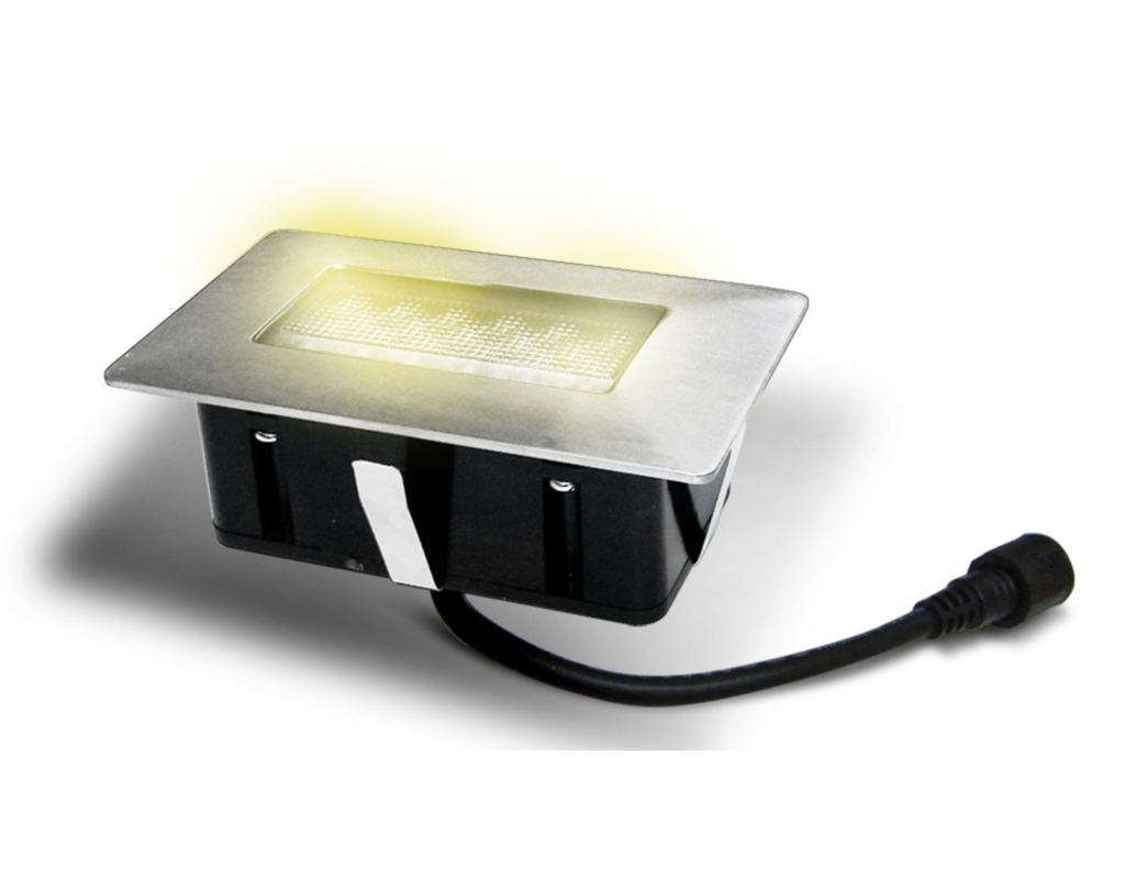 Easy Connect 65446 Einbaustrahler - 6 x 10 cm mit 28 LED (warmweiß Einbautiefe 40mm)