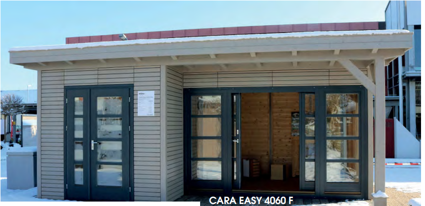 Cara-Easy-4060-F Premium Gartenhaus Cara Easy 4060 F Ferienhaus