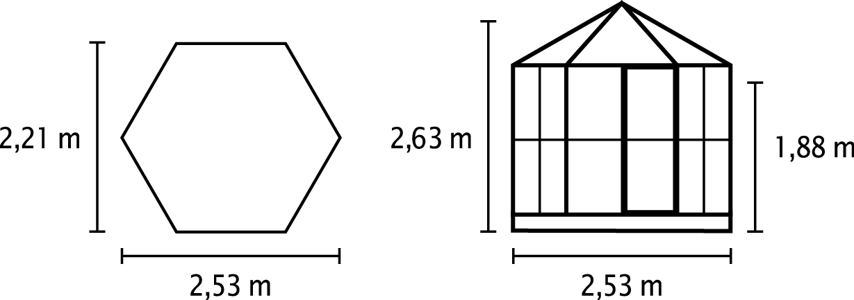 Gewächshaus Juno 4500 ESG/HKP, smaragd