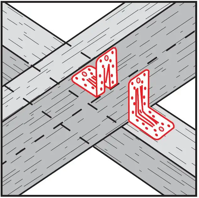Winkelverbinder mit Steg 105x105x90x3 (Stahl feuerverzinkt (1 Stück) - 685 109)