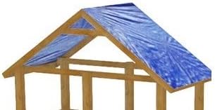 31zTm8ytOiL-_AC_ Dachplane für Spielturm Spielhaus - Ersatzteil Abdeckplane Abdeckung Plane Dachfolie