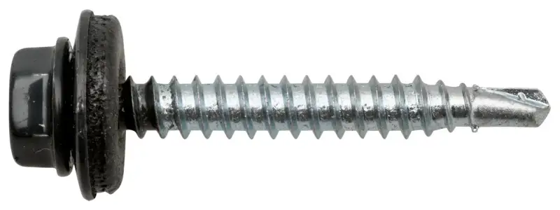 Sechskantbohrschrauben mit Dichtscheibe (anthrazit RAL 7016 4,8x35 Stahl verzinkt)