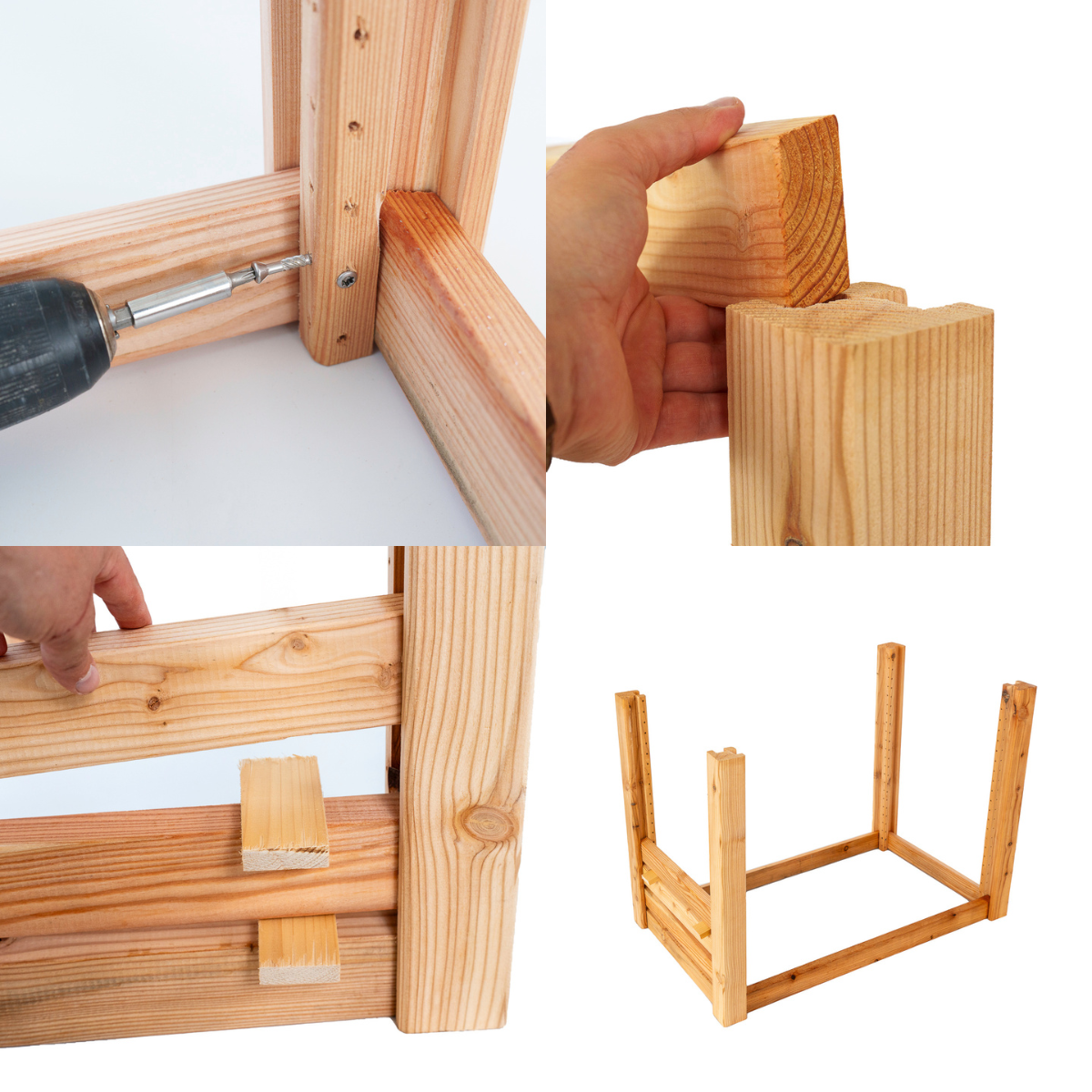 Modernes-Hochbeet-Anleitung-1KwizyBNoSuVyC Modernes Hochbeet Höhe 73 cm mit Handlauf aus Lärchenholz Pflanzbeet Kräuterbeet Gemüsebeet