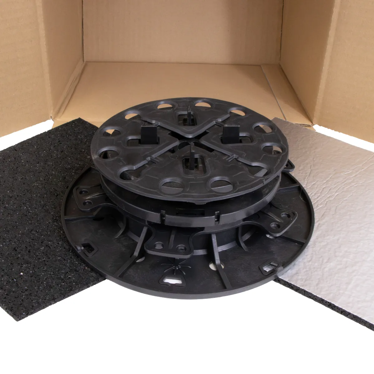 Musterbox Plattenlager PRO mit Gefälleausgleich mit Zubehör