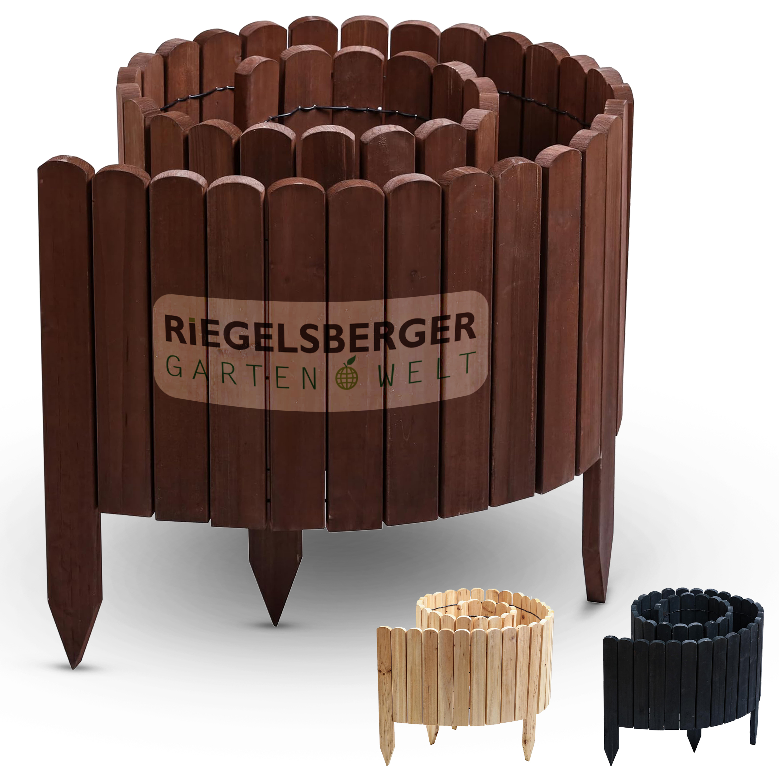 01WAxckGQOI89vJ Holzzaun Gartenumzäunung ohne Graben zum Stecken verschiedene Farben