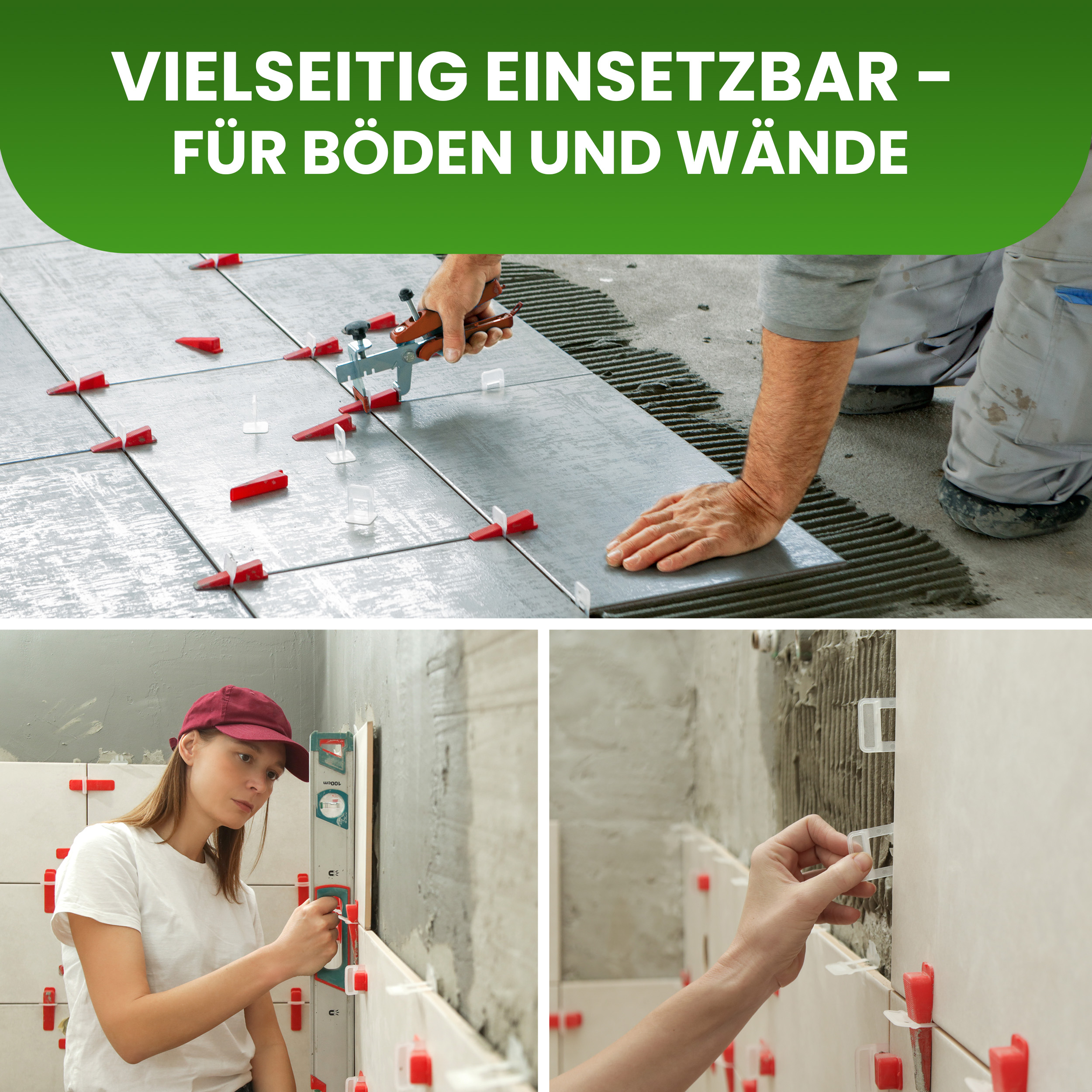 5Xfxh8kbJGkwpr Nivellierzange für Fliesen Nivelliersystem Installationswerkzeug Verlegesystem