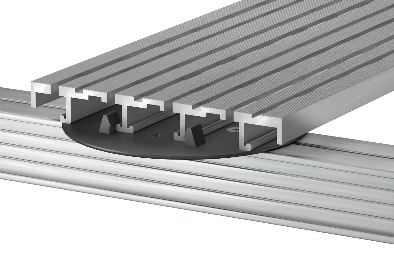 41n0IYzNkc9NWG Aluminium Entwässerungsrinne Pro 150x20 mm Länge 1950 mm Belüftungsrinnen mit Unterrinne Base-Set