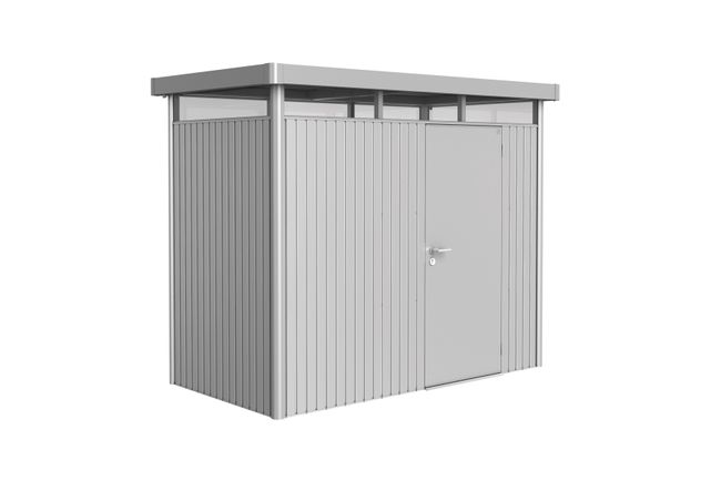 Biohort Gerätehaus HighLine Gr. H1 (silber-metallic, Standardtür)