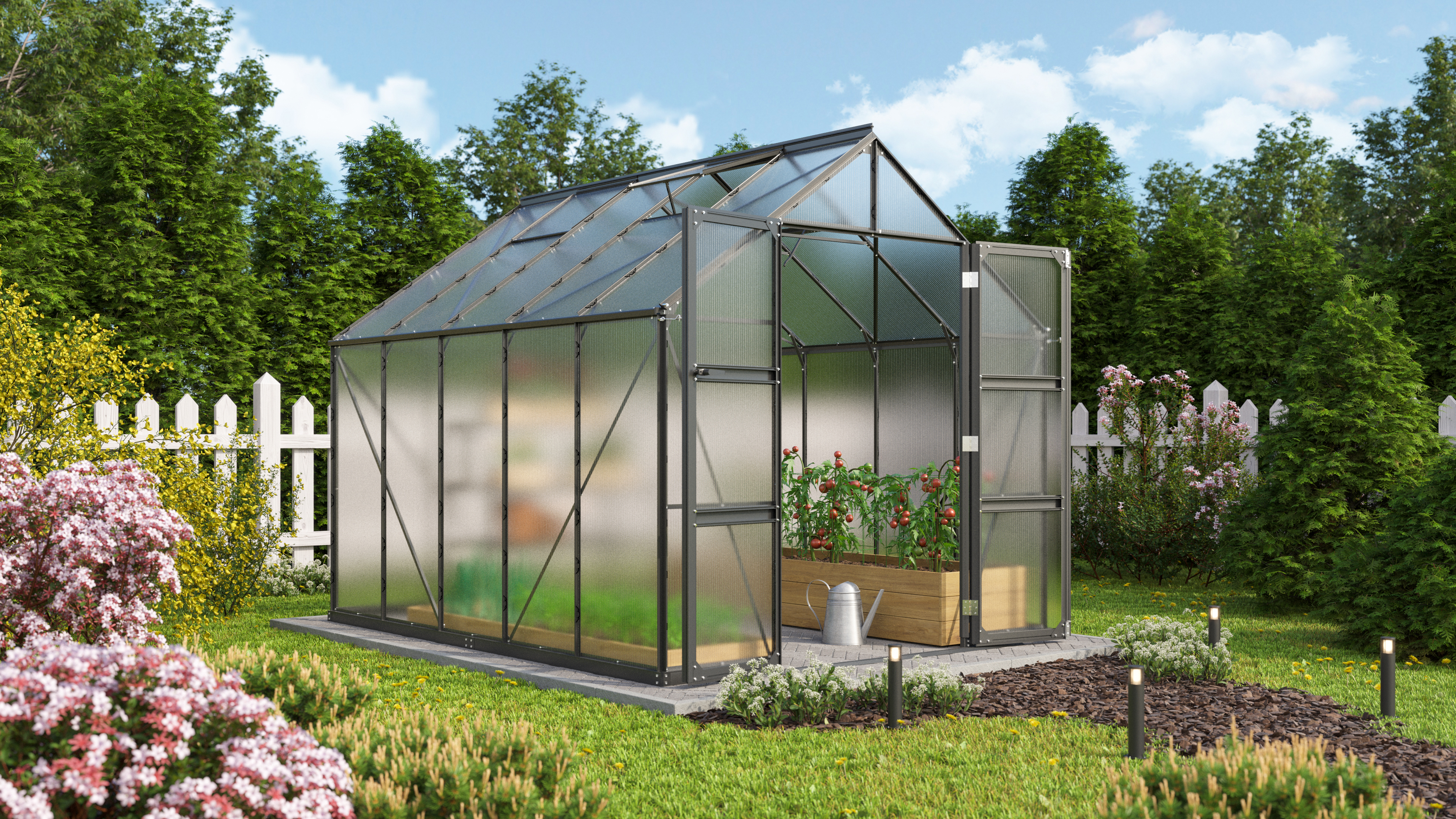 Gewächshaus Domus 8300 HKP4mm, schwarz