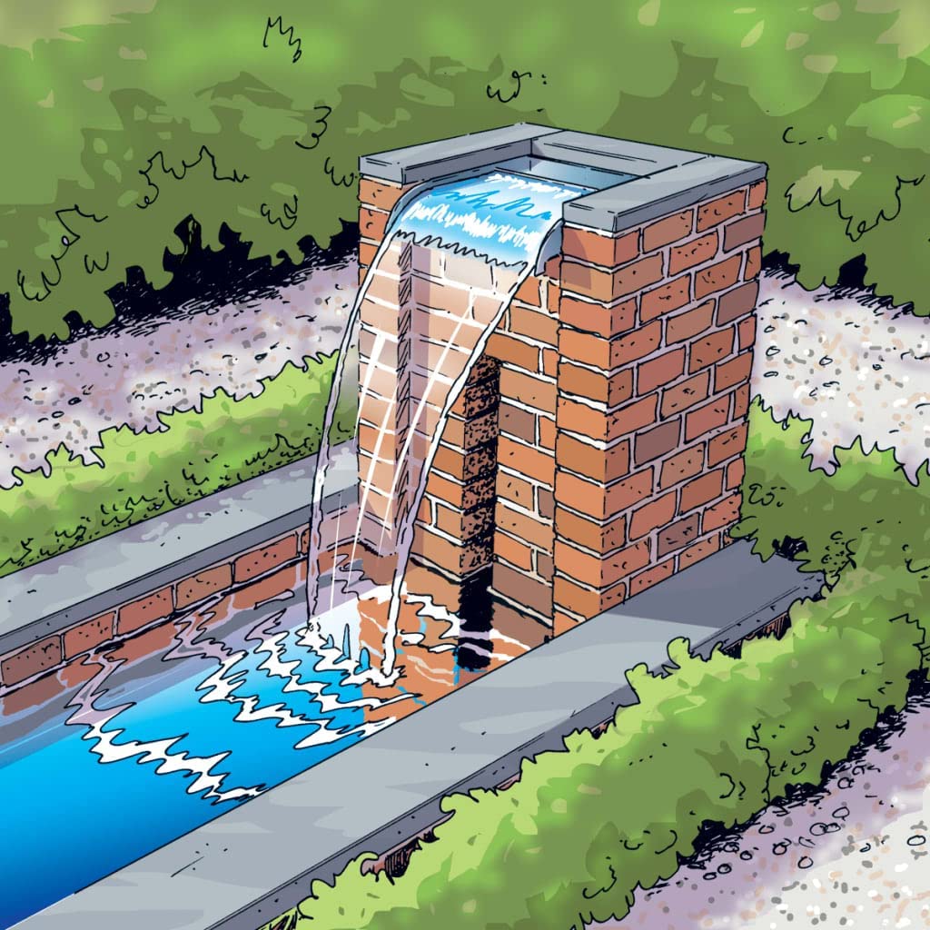 Ubbink Design Wasserfall Element Nevada 30 für Gartenteiche Mauern Kaskaden 1312105