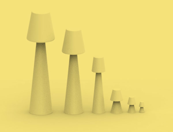 LOLA 110 LED Lampe Dekorationsleuchte Stehleuchte Weiß Innen und Außen