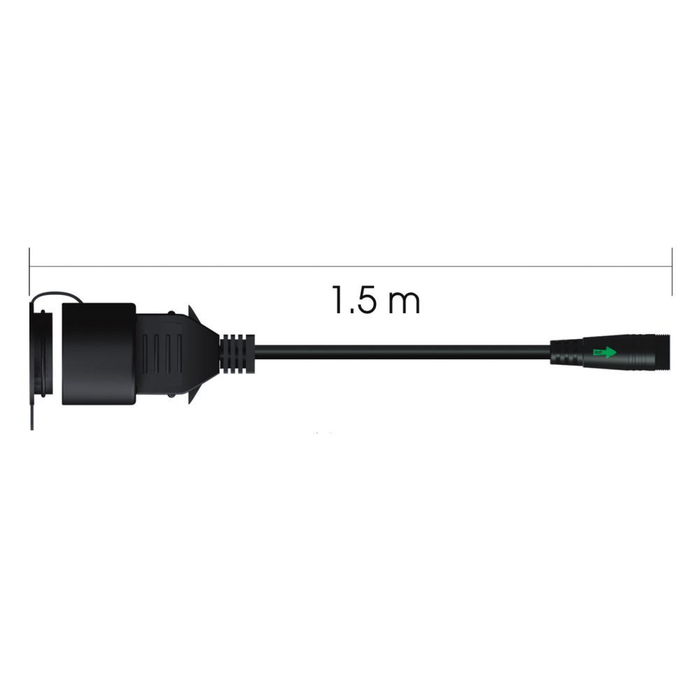 CONNECT - IP44-Steckdose - Klasse II - 16 A - 1 m		