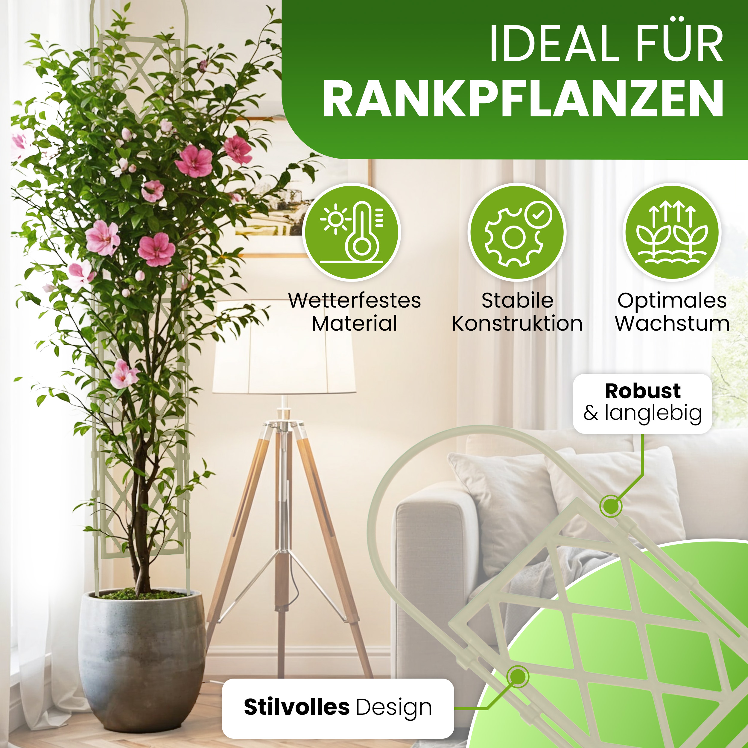 Wandspalier mit Bogen Rankgitter Pflanzenstütze Gitterspalier für Garten