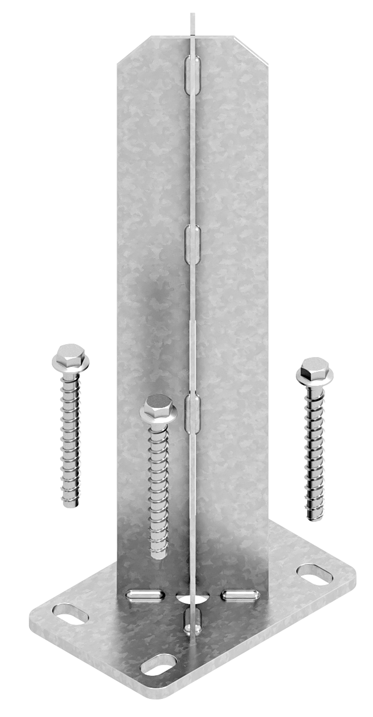 52079 Basic Tor-Pfosten ALU 190 cm 2er-Set silber zum Festschrauben