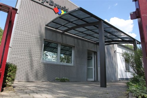 XIMAX Design-Carport Portoforte Typ 80 (Edelstahl-Look)