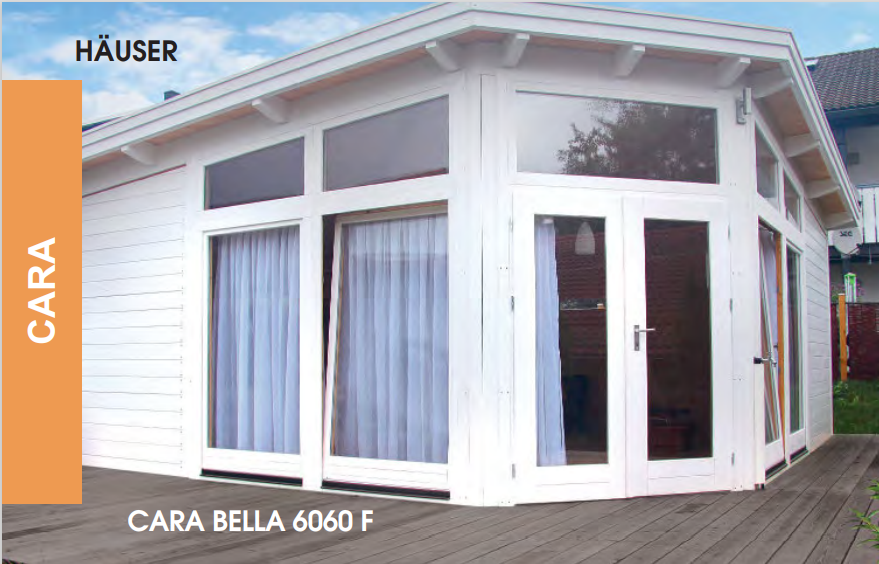 Cara-Bella-6060-F Premium Gartenhaus Cara Bella 6060 F Ferienhaus