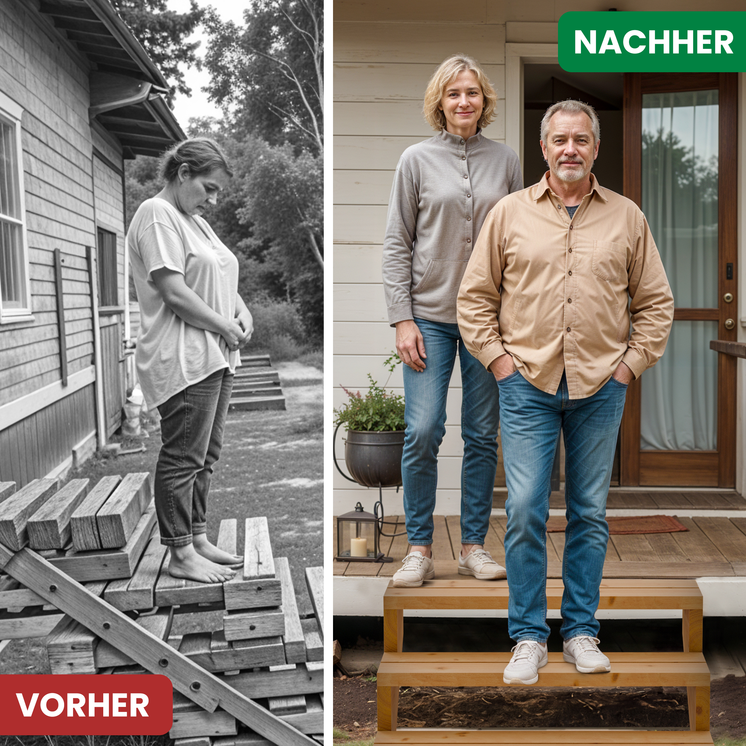 04Gjex6JDegFs2y Terrassentreppe aus Lärche Treppe Stufen Wangentreppe Breite