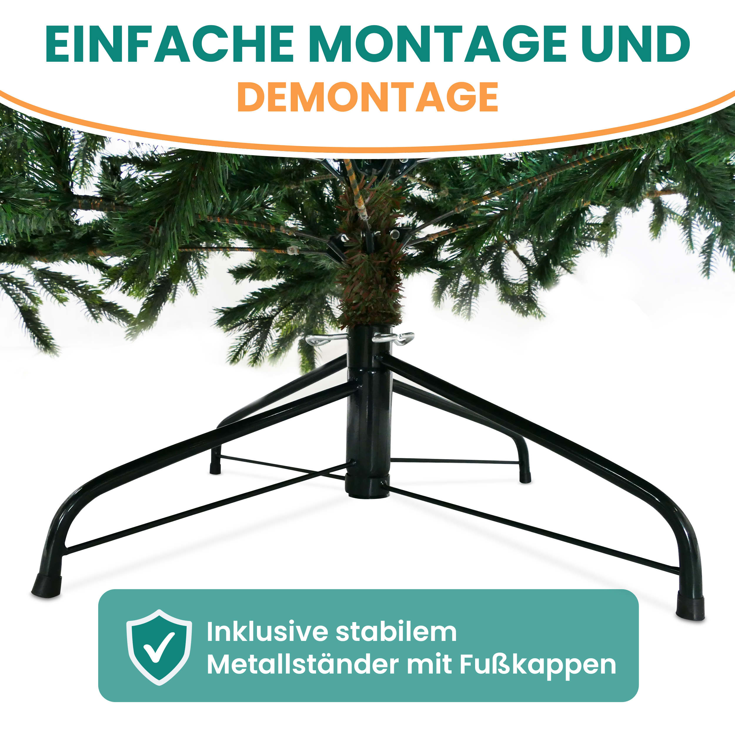 6TTX9WbuOvXG9m Künstlicher Nadelbaum BonTree Fichte Weihnachtsbaum Christbaum PE/PVC-Mix