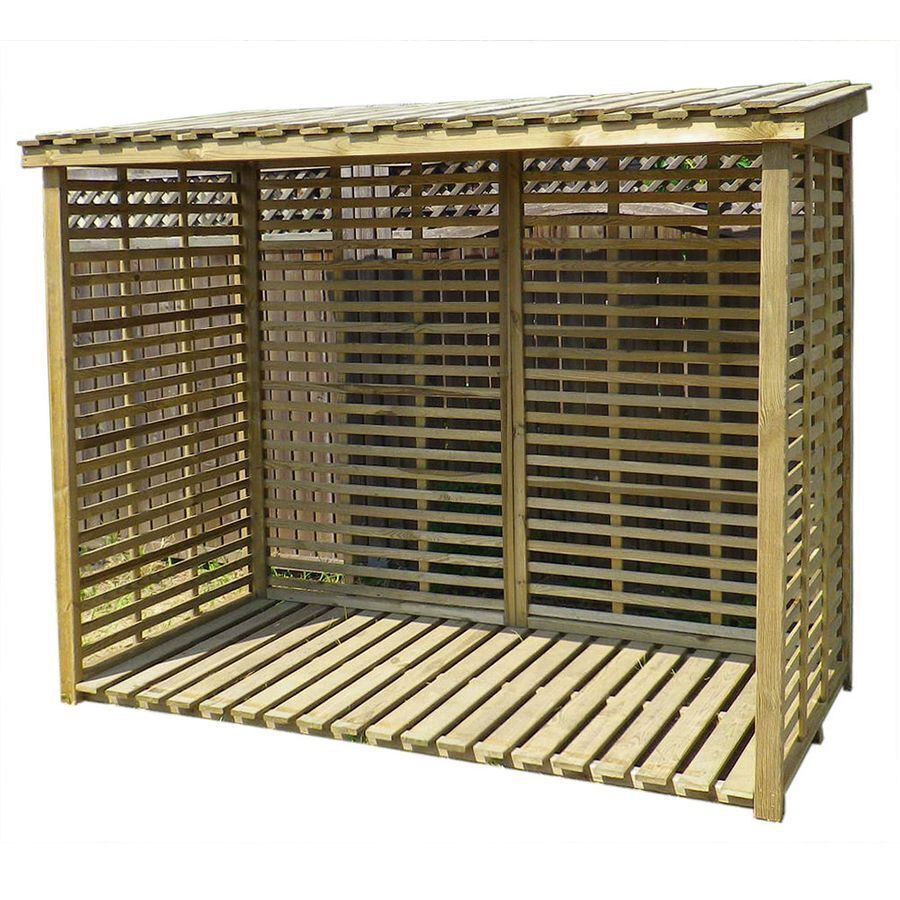 s-l1600YbAKSYnvriraX Kaminholzregal XXL aus Holz KDI grün mit Rückwand für 3,8 m³ Brennholz
