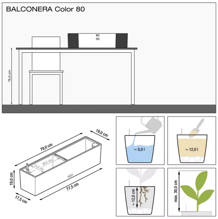 BALCONERA-Color-80-muskat-2IyNCM61MKpfeZ Lechuza BALCONERA Color 80 weiß Komplettset