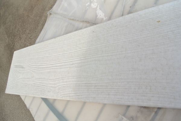 Beton Trittplatte weiß Holzoptik 79x20x5 cm